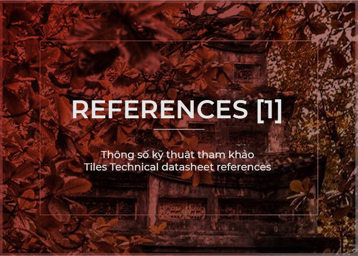 THÔNG SỐ KỸ THUẬT THAM KHẢO [1]